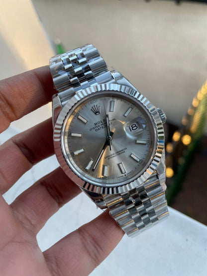 VS Factory 1:1 Rolex DateJust 41 SS Best Edition 904L Steel Silver Dial