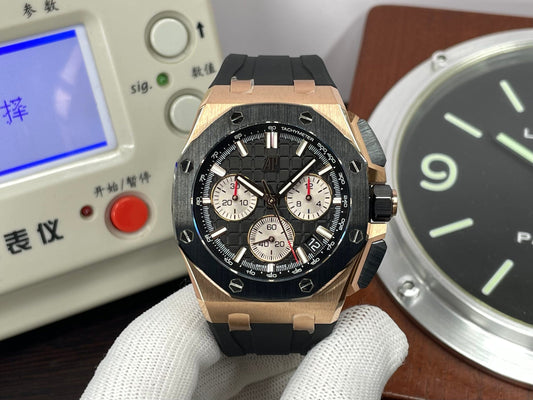 ap Royal Oak Offshore 43mm 26420 Rose Gold Ceramic Bezel with 4401 Movement