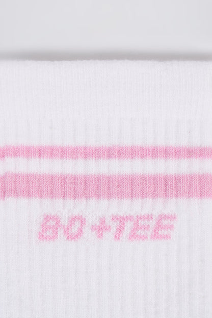 Ribbed Crew Sock Bundle in White
