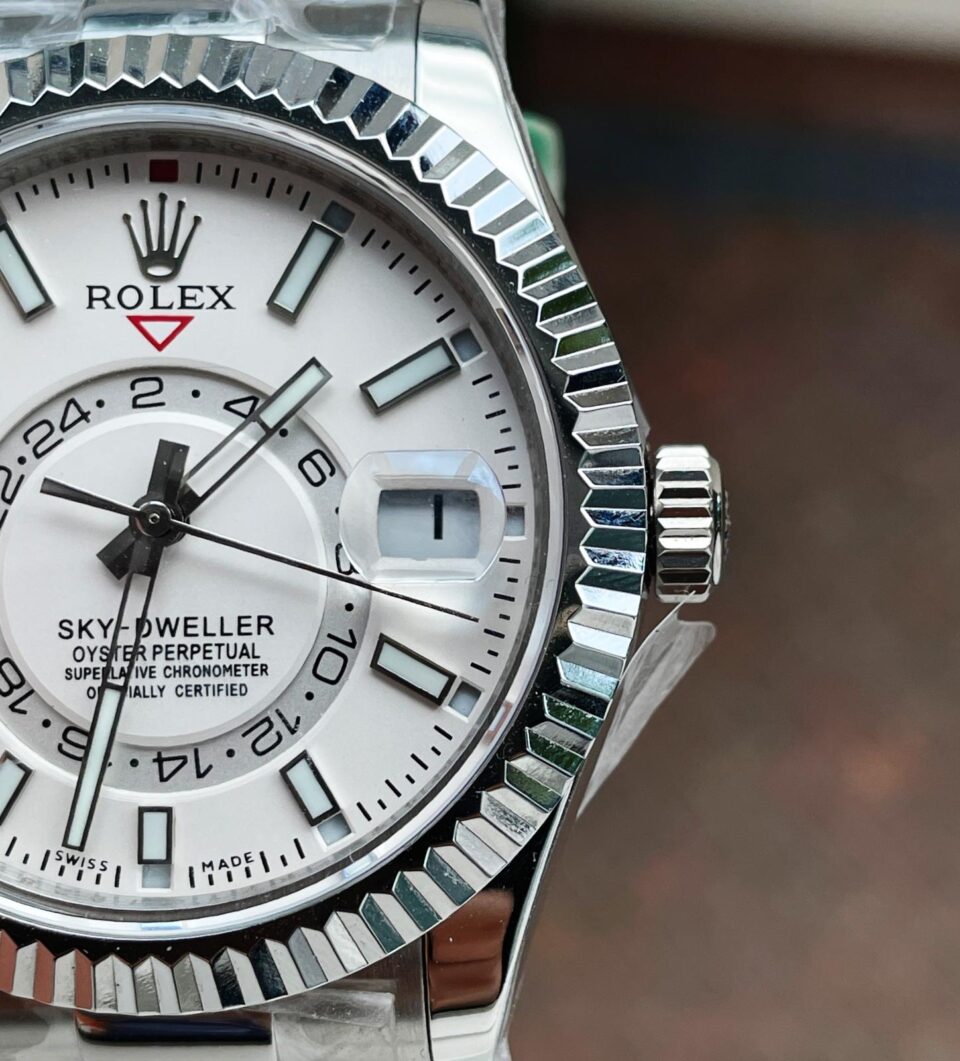 Noob FACTORY 1:1 Rolex Sky-Dweller 326934 SS Best Edition White Dial A23J
