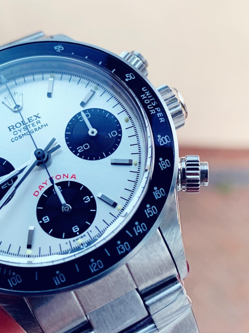 VINTAGE Rolex Daytona 6263 SS White Dial 2 on Bracelet Venus 75