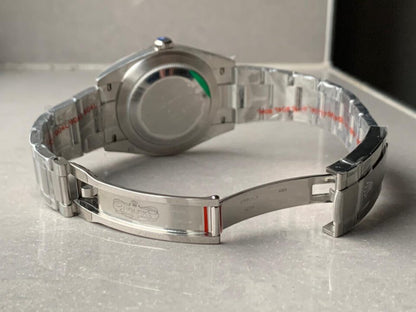 EW FACTORY 1:1 Rolex OYSTER PERPETUAL BRIGHT BLACK DIAL41MM Asian A3230