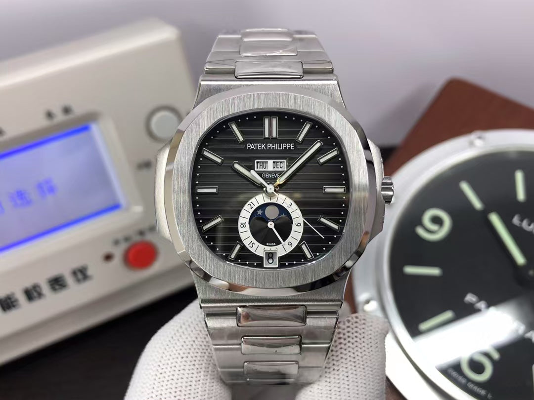 Premium pp Nautilus Annual Calendar 5726 Stainless Steel Case 325 Movement Grey Dial