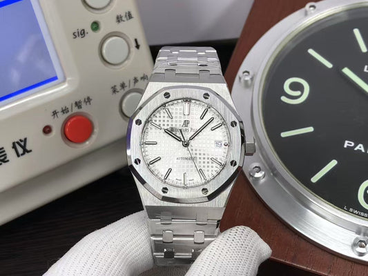 ap Royal Oak 37mm 15450 White Dial with Super 3120 Movement
