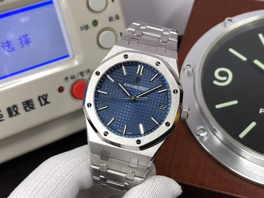 ap Royal Oak 15500 Blue Dial with 4302 Movement