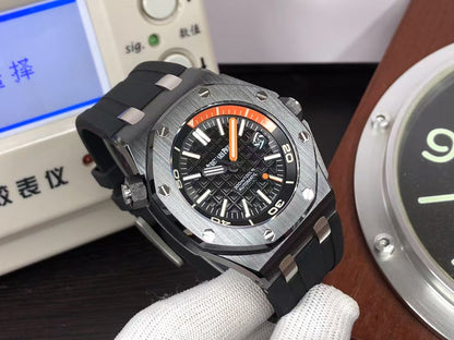 ap Royal Oak Offshore Diver 15707 Black Ceramic with Super 3120 Movement