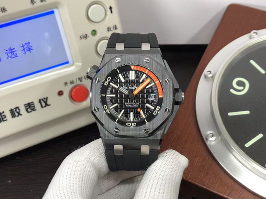 ap Royal Oak Offshore Diver 15707 Black Ceramic with Super 3120 Movement