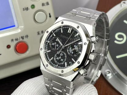 Swiss ap Royal Oak Chronograph 26240 Black Dial with 4401 Movement