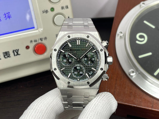 ap Royal Oak Chrono 26240 Stainless Steel Case Green Dial with 4401 Movement