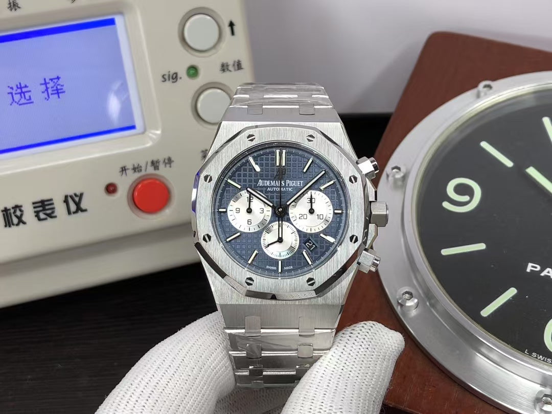 OMF ap Royal Oak Chrono 26331 Stainless Steel Case Blue Dial with Asia 7750 Movement