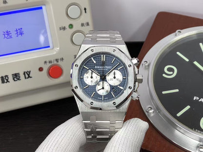 OMF ap Royal Oak Chrono 26331 Stainless Steel Case Blue Dial with Asia 7750 Movement