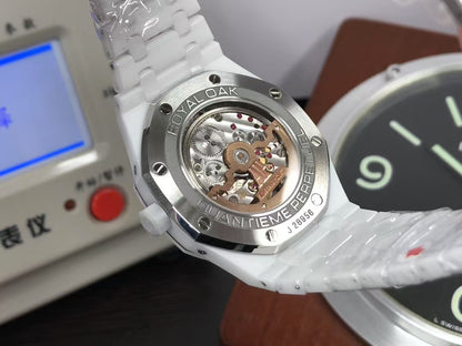 APSF ap Royal Oak Perpetual Calendar 26579 White Ceramic 5134 Movement