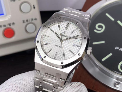 Perfect ap Royal Oak 15400 White Dial with 3120 Movement