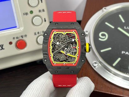 Premium RM RM67 02 Germany CRMA7 Movement NTPT Case Red Nylon Strap