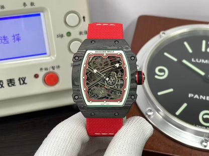 RM RM67 02 Italy CRMA7 Movement NTPT Case Red Nylon Strap
