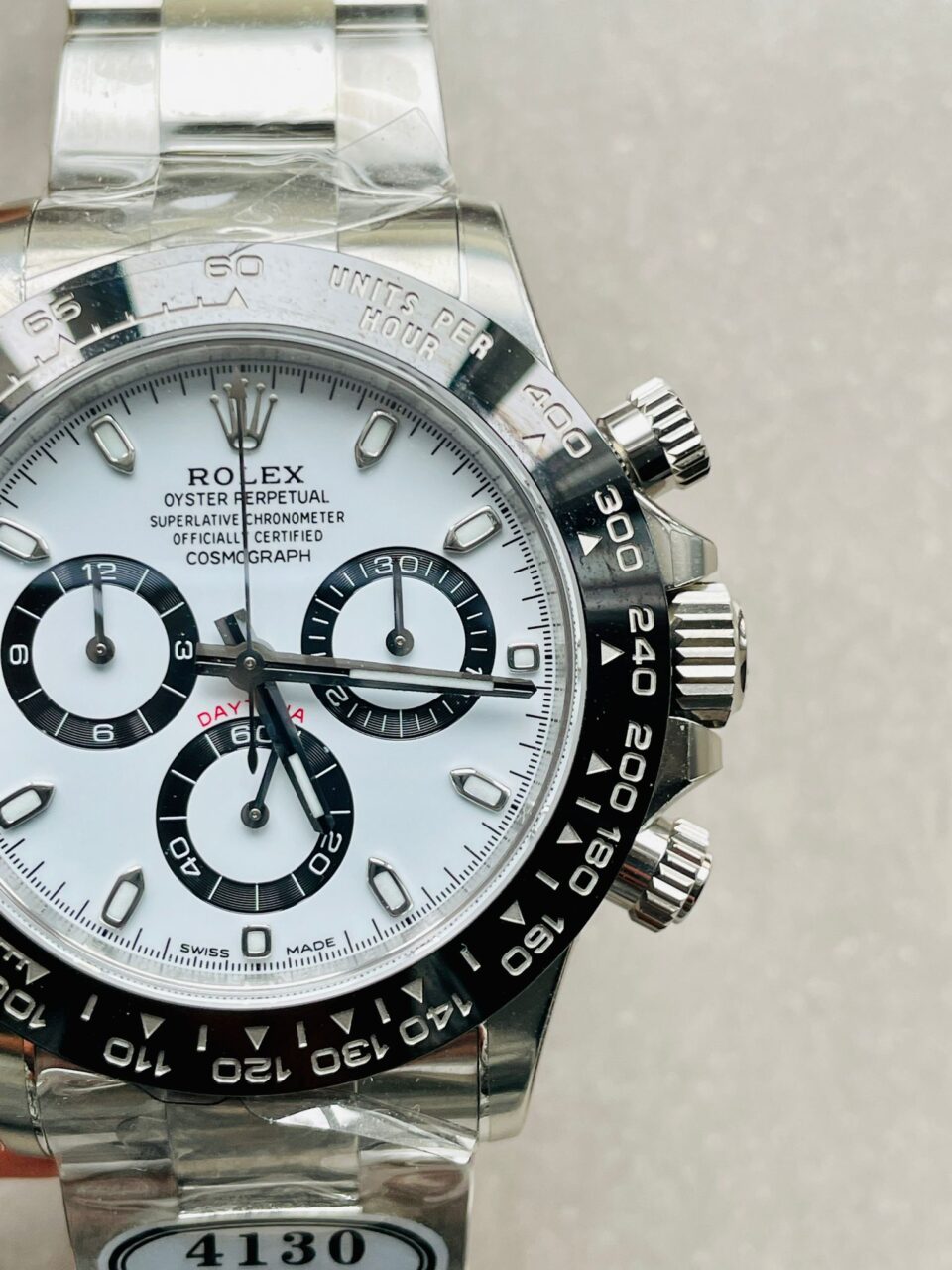 CLEAN FACTORY 1:1 Rolex Daytona 116500 PANDA Best Edition CF 904L SS Case and White Dial