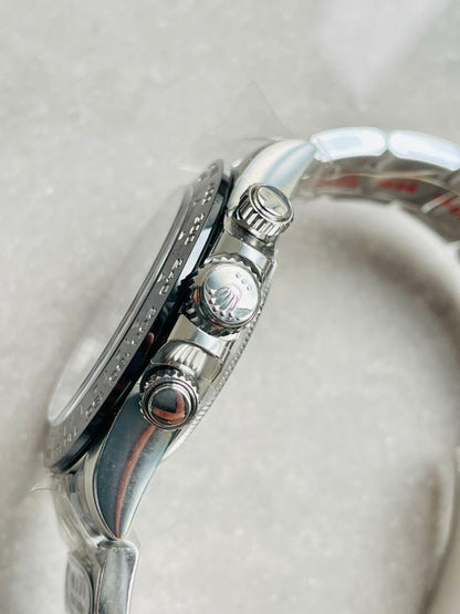 CLEAN FACTORY 1:1 Rolex Daytona 116500 PANDA Best Edition CF 904L SS Case and Bracelet White Dial
