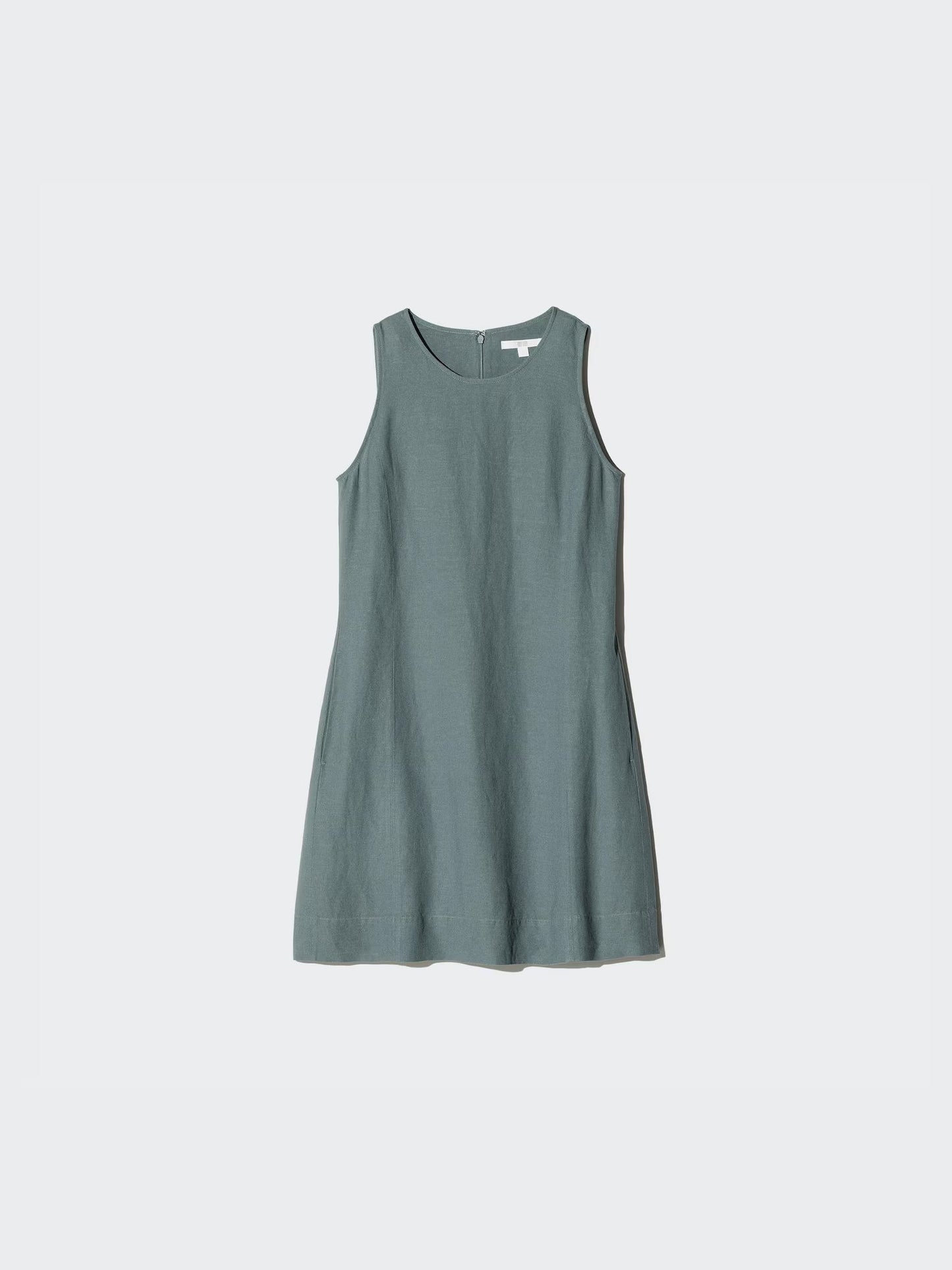 Linen Blend Mini Dress