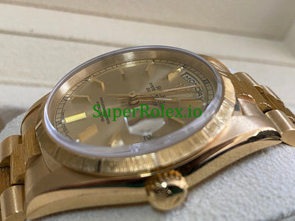 Rolex Day-Date 36MM Yellow Gold Ref.18248 - Champagne Index Dial