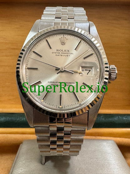 Rolex Datejust 36 Steel Silver Index Dial Ref.16014